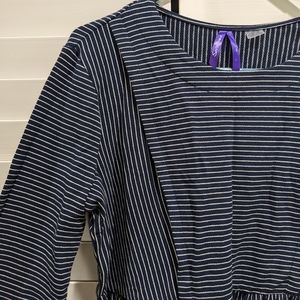 NWOT Seraphine nursing maternity dress, long sleeve, blue, size S